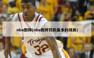 nba假摔(nba假摔罚款最多的球员)