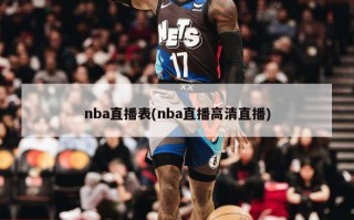 nba直播表(nba直播高清直播)