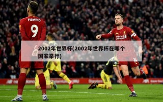 2002年世界杯(2002年世界杯在哪个国家举行)