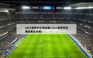 2022世界杯比赛结果(2022世界杯比赛结果比分表)