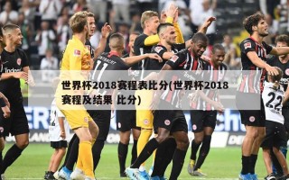 世界杯2018赛程表比分(世界杯2018赛程及结果 比分)