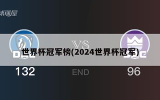 世界杯冠军榜(2024世界杯冠军)