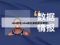 nba排名(nba排名最新排名规则)