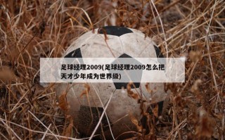 足球经理2009(足球经理2009怎么把天才少年成为世界级)